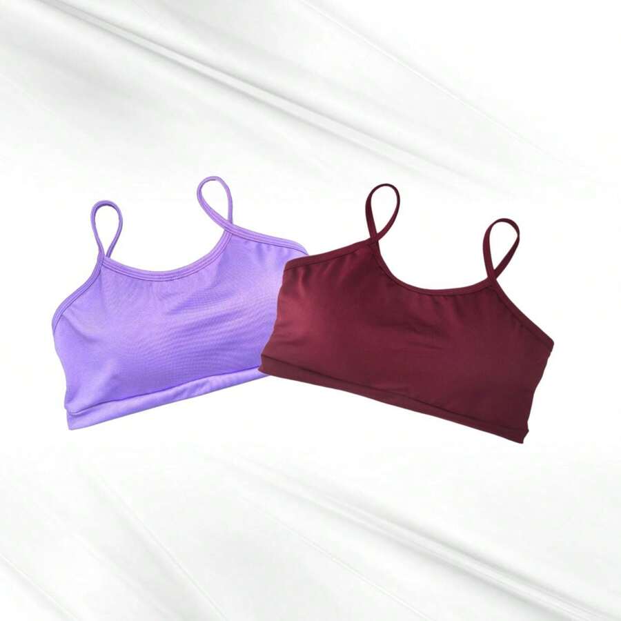 Women Sports Tees & Tanks - Burgundy - View 1