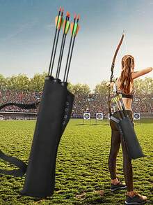 1 pieza Carcaj desmontable para cadera, accesorio de tiro con arco, carcaj para arco para práctica de objetivo, carcaj ajustable - Multicolor - Ver 2