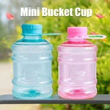 1pc Kids Summer Large Capacity Water Bottle, Creative Mini Bucket Shaped, Portable Cup For Outdoor Activities And Sports - Multicolor - View 7