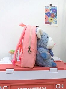 1 Ba Lô Búp Bê Bê Hoạt Hình Dễ Thương Mùa tựu trường Ba lô cho trẻ nhỏ Mẫu giáo Cặp đi học Đồ chơi Ba lô đựng đồ Ba lô đa năng Nhẹ Di động với dây đeo có khóa kéo Có thể điều chỉnh cho túi du lịch hàng ngày cho kỳ nghỉ du lịch Mua sắm ngoài trời Sinh nhật Trường học tặng quà cho con gái bạn Quà tặng sinh nhật Búp bê bê bằng nylon màu có thể tháo rời Trang sức Thiết kế mới Phong cách Đại học Thời trang Túi xách thông thường dành cho sinh viên Bạn thân Trẻ nhỏ Phụ kiện du lịch - 2440 - Xem 10