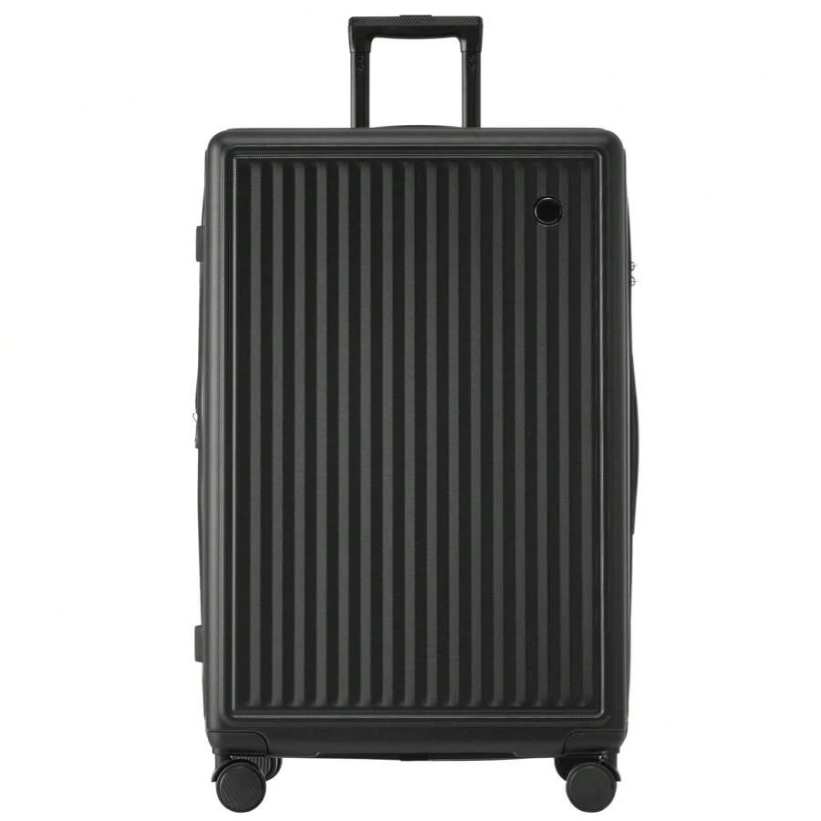 okwish Hard Shell Travel Suitcase ABS Material Hard Shell Suitcase TSA, 4 Wheels M-23*56*22cm L-66*43*27 Cm XL-76*48*31cm(Including Drawbar) - Black - View 1