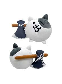 The Battle Cats Game Peripheral Plush Doll - Cat VS Alien - Multicolor - View 4