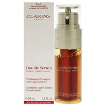 Double Serum Complete Age Control Concentrate By Clarins For Unisex - 1.6 Oz Serum - màu nâu - Xem 1