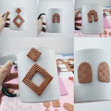 Water Wave Ripple Art Design Imprint Mold, Handmade DIY Soft Clay Jewelry Texture Making Embossed Stamp, Raised Relief Texture Effect