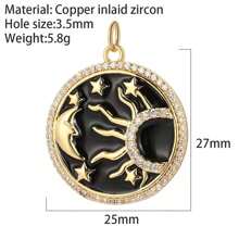 1pc Copper 18K Gold Plated Fashionable & Simple High-End Fish-Tail Heart Elephant Pendant DIY Bracelet Necklace Earrings All-Match Handmade Jewelry Component - Multicolor - View 11