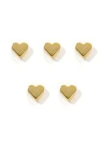 20 件/組合金心型 DIY 吊墜