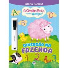 Livro Escreva e apague A ovelha rosa e seus amigos - Diversão na f