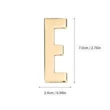 Naklejka na ścianę/drzwi/skrzynkę pocztową z metalu DIY Solid English Letter Decal Applique do lodówki, biura, logo firmy, prezent na powrót do szkoły (z klejem)