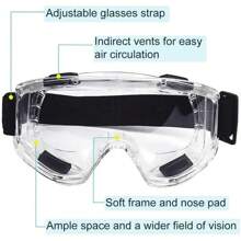 Goggle Anti Splash Dust Proof Work Lab Eyewear Eye Protection Industrial Research Glasses Clear Lens