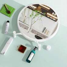 1pc Tabletop Vanity Mirror With Adjustable Angle, Suitable For Students' Dorms And Portable Use - Multicolor - View 6