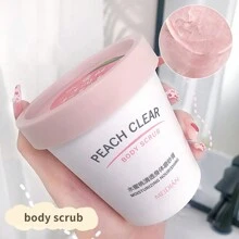 桃子磨砂膏全身磨砂膏去角质鸡皮沐浴乳身体日常使用200g - 粉色 - 查看 7
