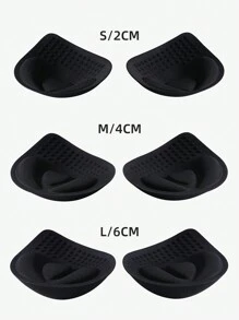 1pair Thickened 2cm,4cm,6CM Underwear Cup, Small Breast Padding, Removable And Washable Push-Up Breast Pad Inserts To Increase Padding, Underwear And Bra Accessories
