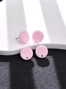 20入組女士亞克力糖果色鋼針耳環，時尚DIY珠寶製作組件和配件