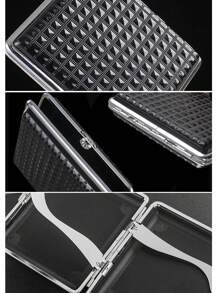 1PC Cigarette Case For 85mm King Size 20 Capacity Cigarettes Box Plastic Portable Thin Cigar Boxes Pocket Cigarettes Holder Storage Container For Men Women Gift For Smoker ,Smoking Accessories, Cigarette Storage, Sigaretten Doos - Multicolor - View 2