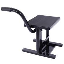 Motorcycle Dirt Bike Stands And Lifts Jack Stand Steel Lift 11"-16.5" Adjustable Height 330 LBS Load Capacity  Heavy Duty Steel  Red&Black - 黑色 - 查看 9