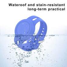 Wasserdichtes Silikonarmband kompatibel mit Airtag Antiverlust-Gerät, Stiftschnallenschutzgehäuse aus Silikon, farbige Silikonversion, weiches Silikon, wasserdicht, staubdicht, kratzfest, super süß und interessant, enthält 2 Silikonhüllen (Hinweis: Nur die Schutzhülle ist enthalten, Airtags sind nicht enthalten)