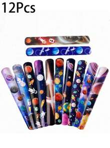 12 piezas Anillo de snap de fútbol Pulseras de golpe de fútbol de PVC Pulseras de golpe de snap para fiestas de fútbol, regalos para fiestas con bandas de muñeca para niños y niñas, Pulseras de snap de niños para bolsas de fiesta, regalos de cumpleaños de fútbol para niños Pulseras de snap de fútbol Golpeando Pulseras para fiestas de cumpleaños de niños - Multicolor - Ver 17