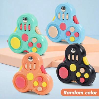 Christmas Decoration 1pc OPP Pack Finger Tip Game Handle Toy, Second-Generation Gyro Game Handle, Creative Stress Relief Tool For Teenagers (Random Color),Kids Toys,Toys,Stocking Fillers Kids,Toddler Games,Stocking Stuffers For Girls,Travel Toys,Kids Fidget,Girl Toys Age 8,Toys Kids