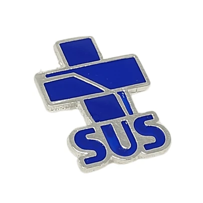 Broche pin SUS folheado a prata