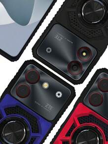 FUNDA USO RUDO CON ANILLO O CON CLIP PARA ZTE BLADE A34 ZTE BLADE A54 - Negro - Ver 2