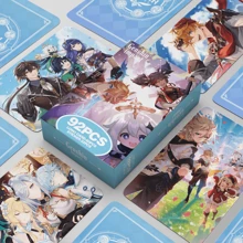 STAR RAIL /Impact 60pcs Lomo Cards + 32pcs Stickers, High Definition Double-Sided Collectible Cards, Game Goods, Small Gifts, Holiday Gifts, Halloween, Christmas