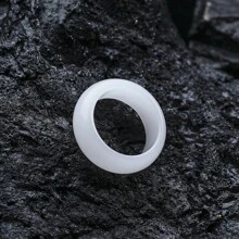 Pinannie 1件糖果色翡翠戒指，男女皆宜情侶戒指，珠寶禮物訂婚結婚戒指寬7.5mm - 男女通用 - 查看 48