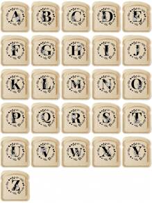 1入組手提三明治盒吐司便當，可重複使用的學生食品容器，零食盒創意26個首字母三明治盒，辦公室工作者便當盒