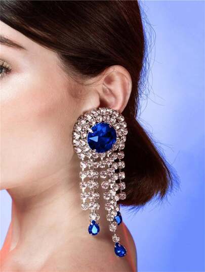 2入組時尚流蘇吊墜耳環，優雅女士珠寶配件適用於婚禮、派對或正式場合