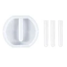 4/16pcs Crystal Drop Resin Mold Asymmetrical Acrylic Test Tube Vase Water Cultivation Plant Silicone Mold Home Decoration Ornaments Own Gift Mold