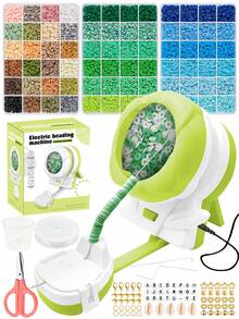 1pc Electric Beading Machine Kit - USB Powered Automatic Beading Threading Device For DIY Jewelry Making, Creative Hand-Woven Bracelet, Quick Rotating Beads For Polymer Clay And Seed Beads - Bead Stringer - View 10