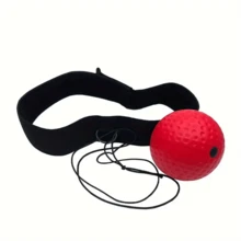 1入組專業彈回式頭帶拳擊訓練球-使用PU材料提高拳擊速度和準確性，是拳擊訓練和鍛鍊身體的理想設備 - 彩色 - 查看 10