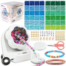 1入組電動串珠機套裝 - USB供電自動穿珠設備，適用於DIY珠寶製作，創意手工編織手鍊，快速旋轉於聚合物粘土和種子珠之上的珠子 - 串珠器 - 查看 3