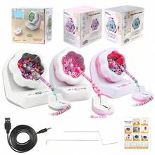 1入組電動串珠機套裝 - USB供電自動穿珠設備，適用於DIY珠寶製作，創意手工編織手鍊，快速旋轉於聚合物粘土和種子珠之上的珠子 - 串珠器 - 查看 8