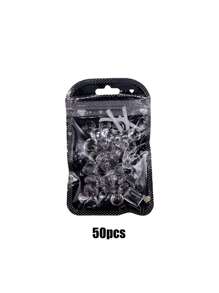 Nail Charms Nail Supplies Clear Nail Gems Art Black Nail Gems Transparent Rhinestone, Transparent Nail Drill 30/50/100Pcs Nail Tip Bottom Rhinestone Multi Color Mixed Packaging Nails