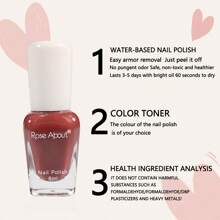 1pc 0.28fl.0z Nail Polish Water-Based Peel Off Nail Polish Odorless Fast-Drying Nail Polish, No Need To Bake, Suitable For Daily Nail Decor, Multicolor Optional, For Daily Use