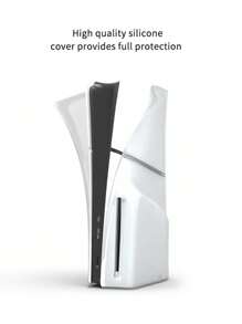 2pcs PlayStation 5 Slim Disc Edition Console Protection Cover Set, Silicone Game Skin Protector, Dustproof Scratch-Resistant Waterproof Soft Silicone Easy To Install And Store, Enhance Gaming Experience - Multicolor - View 11