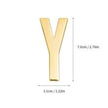 Naklejka na ścianę/drzwi/skrzynkę pocztową z metalu DIY Solid English Letter Decal Applique do lodówki, biura, logo firmy, prezent na powrót do szkoły (z klejem)