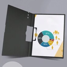 A Horizontal Folder Secretary Clamp A4 Material Book Student Test Paper Storage Book Clamp Pad, Suitable For Office And Study - one-size - View 12