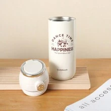 LocknLock 不锈钢真空隔热玻璃杯，带拉环盖，设计成汽水罐形状