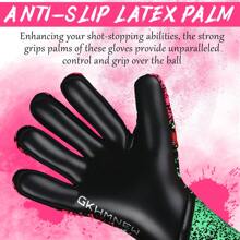 GKHMNEW Gants de gardien de but de football pour jeunes et adultes, gants de gardien de but haute performance, gants de football respirants pour l'entraînement/le match (tailles 6-10)