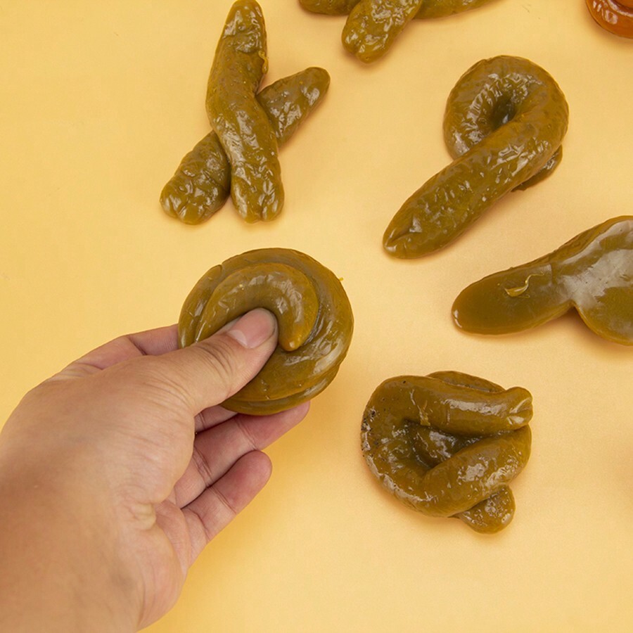 Teenager Prank Prop Realistic Dark Soft Rubber Dog Poop Suitable For ...