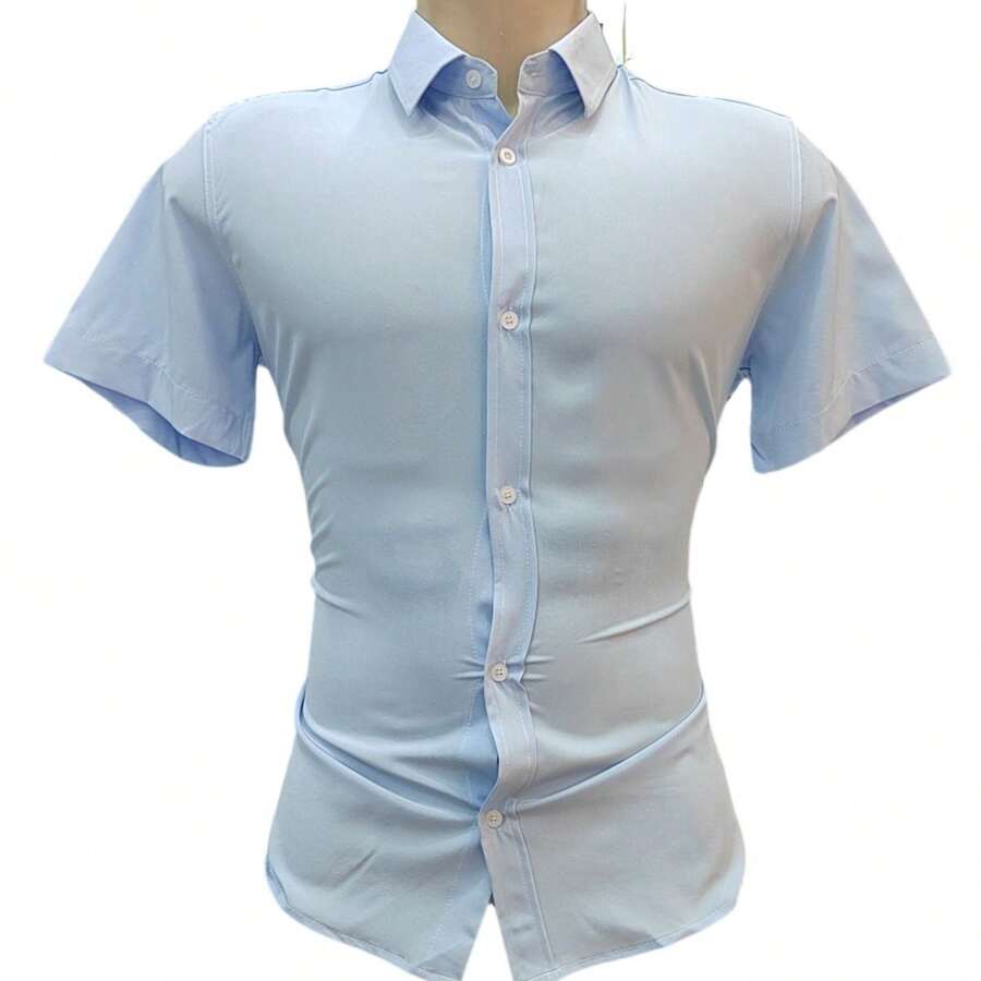 Men Shirts - Baby Blue - View 1