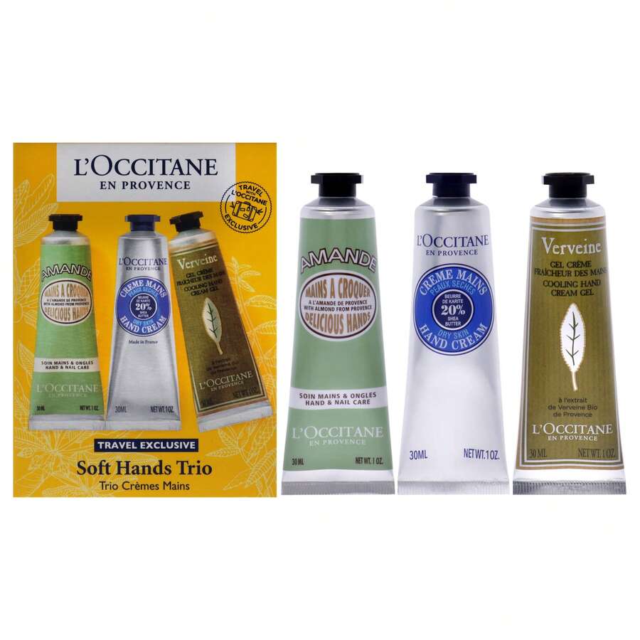 L'Occitane Soft Hands Trio By  For Women - 3 Pc 1oz Amande Delicious Hands, 1oz Shea Dry Skin Hand Cream, 1oz Verveine Cooling Hand Cream Gel - 彩色 - 查看 1