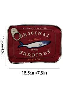 1個時尚鮭魚圖案大容量化妝包——帶拉鍊的便攜式化妝組織者，旅行和家居使用理想的化妝用品和小配件旅行組織者包，送女士女孩的收納化妝組織者化妝盒 - 彩色 - 查看 6