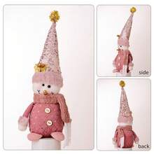 1 件可爱圣诞老人毛绒玩偶、圣诞驯鹿家居装饰枕头饰品、圣诞节麋鹿毛绒动物玩偶、派对礼物 - 彩色 - 查看 8