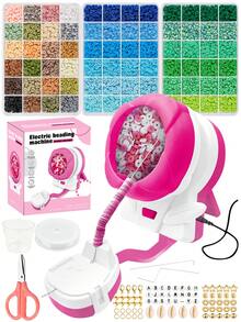 1pc Electric Beading Machine Kit - USB Powered Automatic Beading Threading Device For DIY Jewelry Making, Creative Hand-Woven Bracelet, Quick Rotating Beads For Polymer Clay And Seed Beads - Bead Stringer - View 15