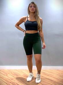 Women Shorts - xanh quân đội - Xem 9