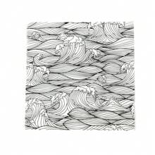 Water Wave Ripple Art Design Imprint Mold, Handmade DIY Soft Clay Jewelry Texture Making Embossed Stamp, Raised Relief Texture Effect