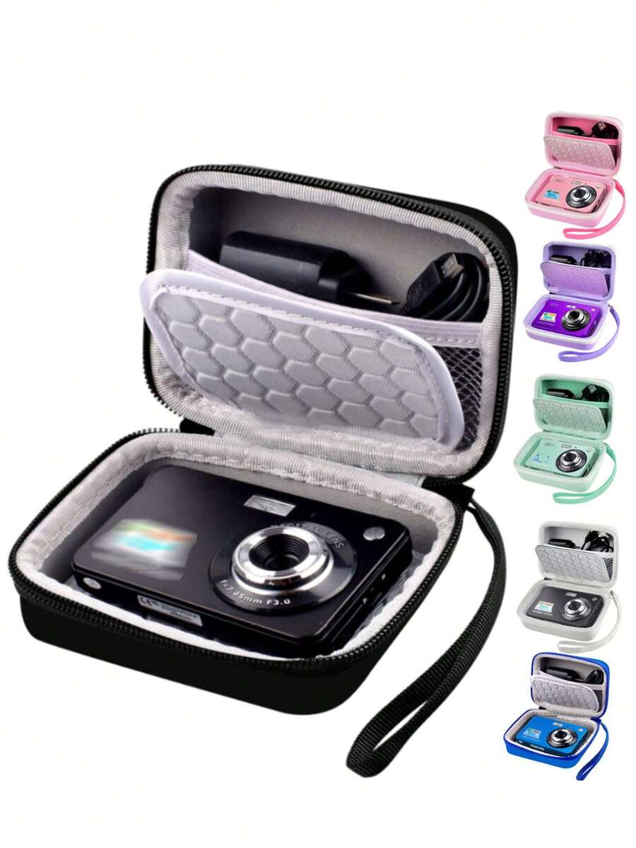 便携式相机包，户外摄影相机包，旅行相机保护包，单反相机收纳包，相机保护电子产品工具防水袋，摄影包，生日礼物相机设备包，适合同事和朋友，适用于尼康、佳能等相机数码相机学校大学返校相机包佳能宿舍移动电源 - 彩色 - 查看 1