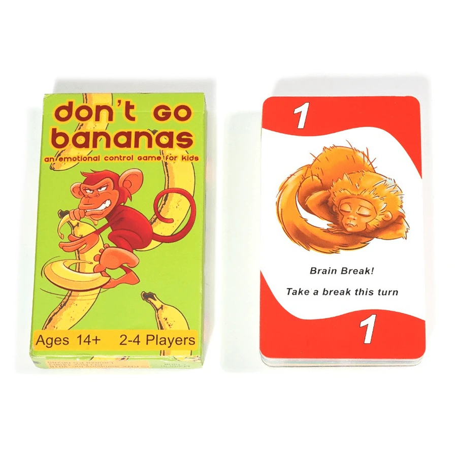 1pc DON'T GO BANANAS Don't Eat Bananas Interactive Challenge Q&A Game